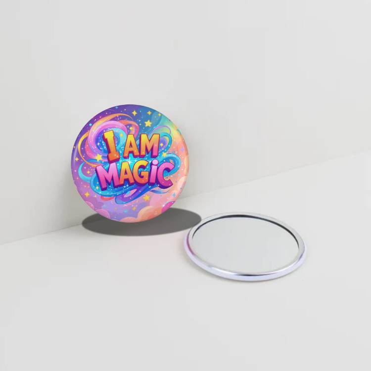 I'm Magic Round Pocket Mirror