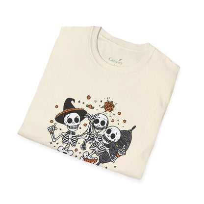 Bone to Be Wild Skeleton Halloween Shirt / Dancing Skeleton Party Tee