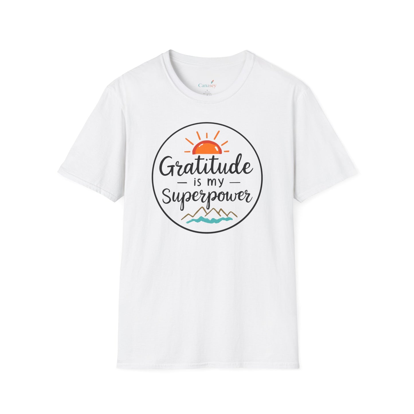 Gratitude Is My Superpower Unisex Softstyle Tee