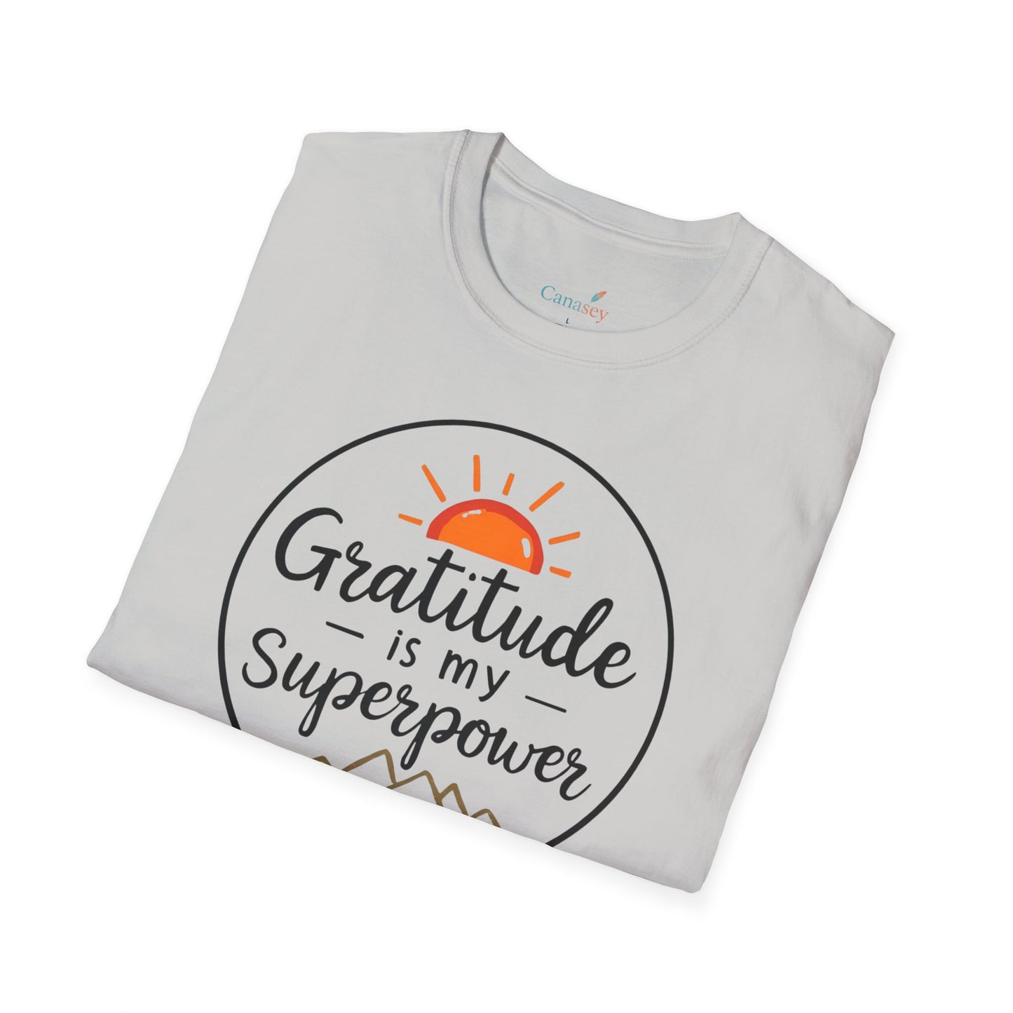 Gratitude Is My Superpower Unisex Softstyle Tee