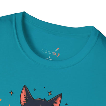 Creep It Real Halloween Shirt / Cute Black Cat & Pumpkin T-Shirt