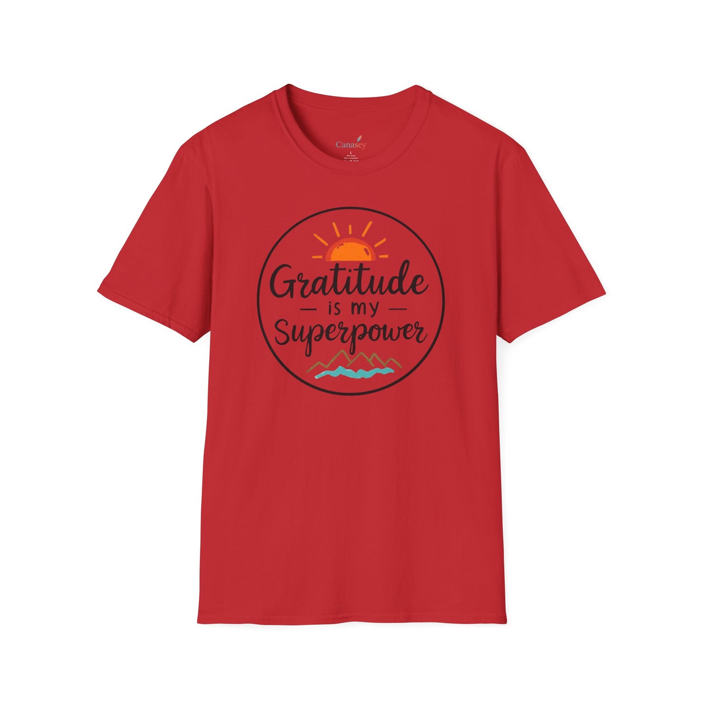 Gratitude Is My Superpower Unisex Softstyle Tee