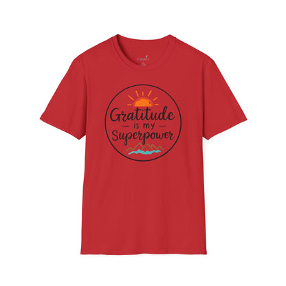 Gratitude Is My Superpower Unisex Softstyle Tee