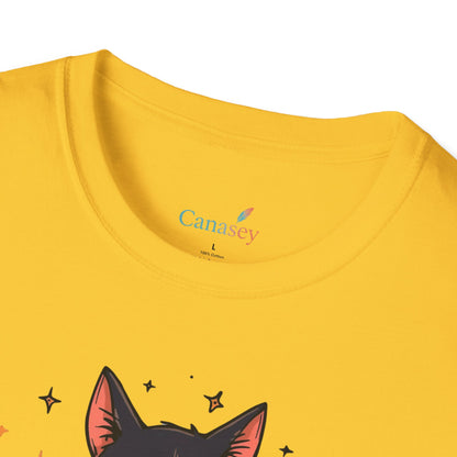 Creep It Real Halloween Shirt / Cute Black Cat & Pumpkin T-Shirt