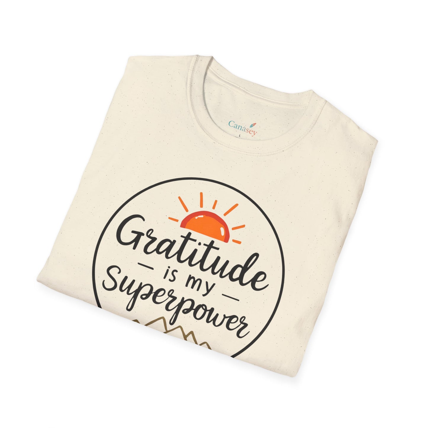 Gratitude Is My Superpower Unisex Softstyle Tee