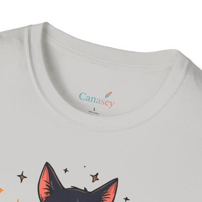 Creep It Real Halloween Shirt / Cute Black Cat & Pumpkin T-Shirt