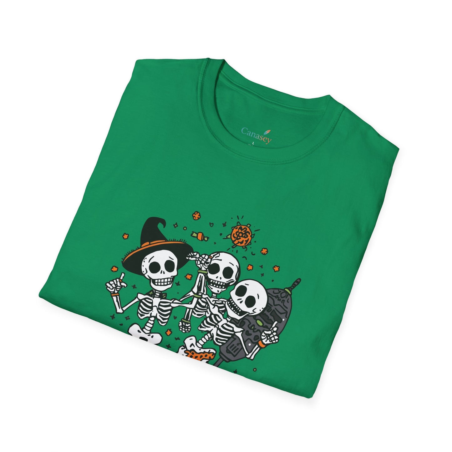 Bone to Be Wild Skeleton Halloween Shirt / Dancing Skeleton Party Tee