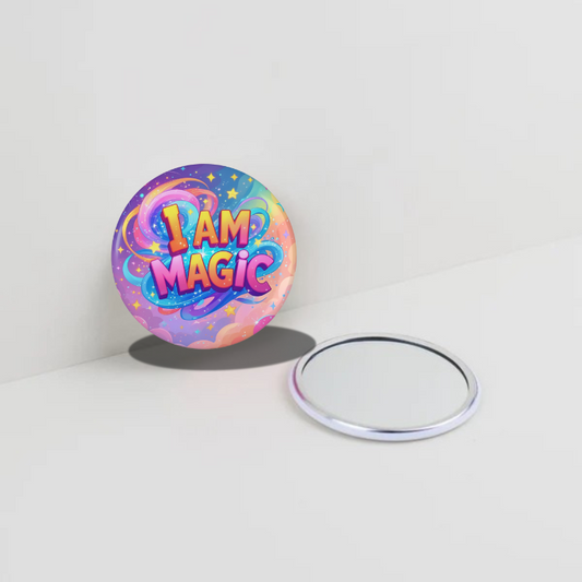 I'm Magic Round Pocket Mirror