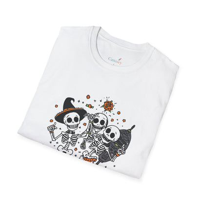 Bone to Be Wild Skeleton Halloween Shirt / Dancing Skeleton Party Tee