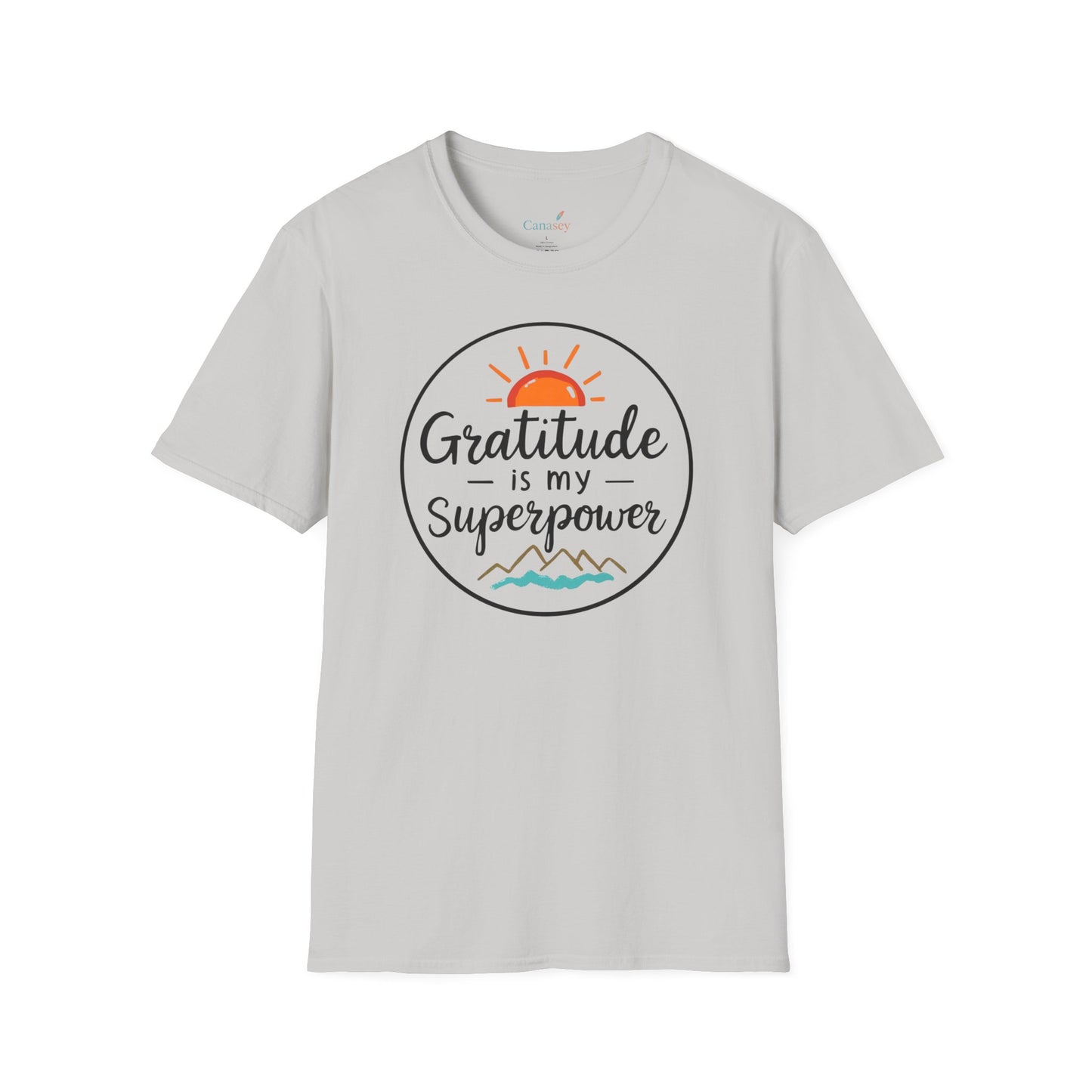 Gratitude Is My Superpower Unisex Softstyle Tee