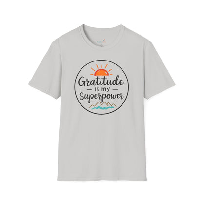 Gratitude Is My Superpower Unisex Softstyle Tee