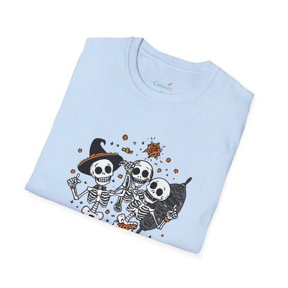 Bone to Be Wild Skeleton Halloween Shirt / Dancing Skeleton Party Tee