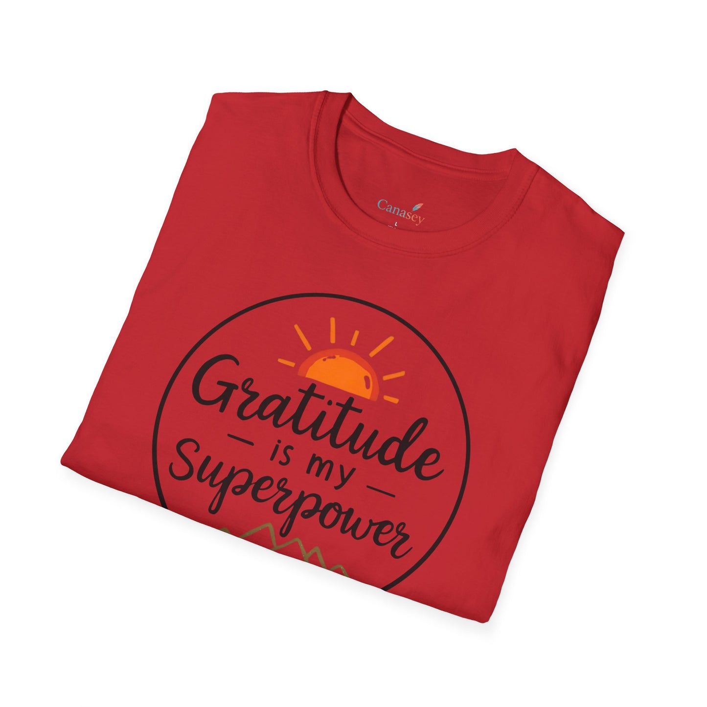 Gratitude Is My Superpower Unisex Softstyle Tee
