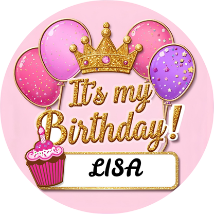 It's My Birthday customizable Pins