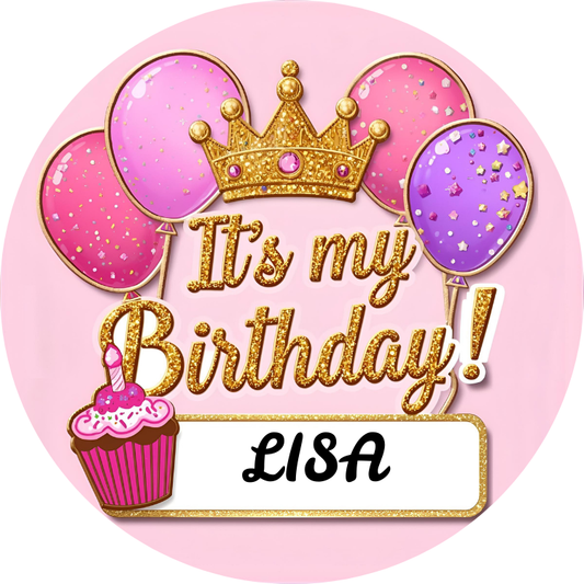 It's My Birthday customizable Pins