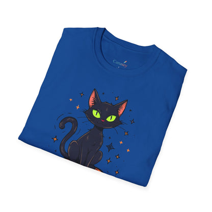 Creep It Real Halloween Shirt / Cute Black Cat & Pumpkin T-Shirt