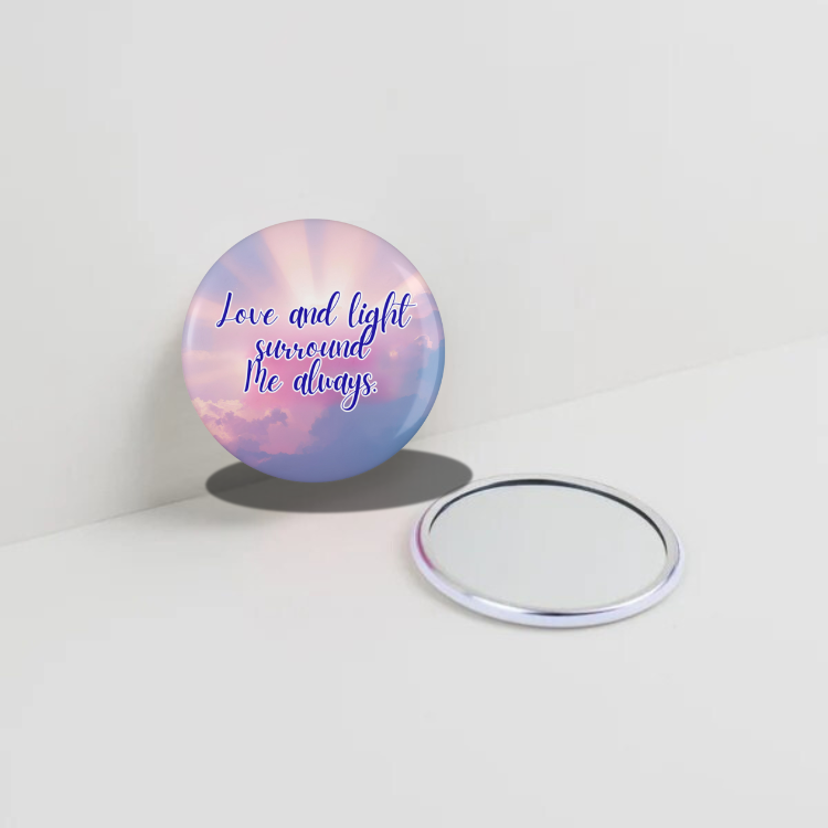 Love and Light  Pocket Mirror
