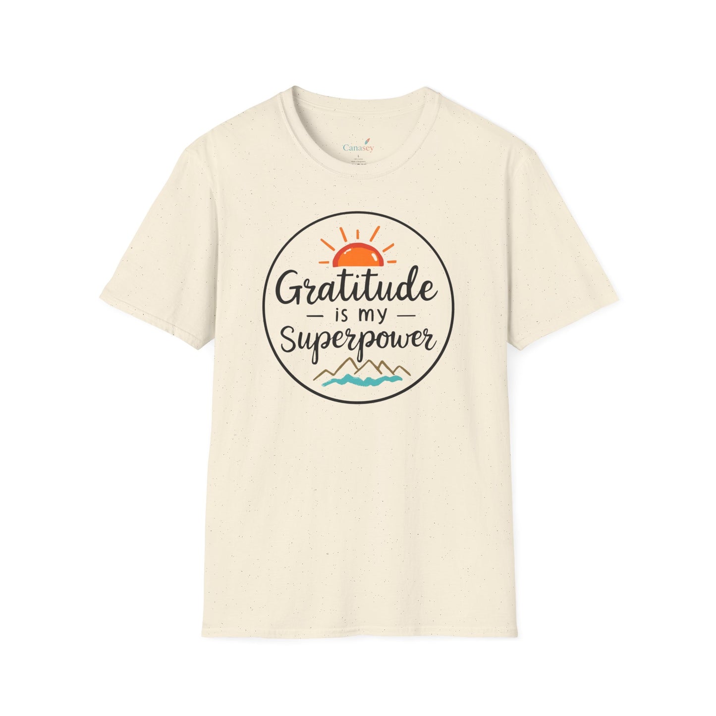 Gratitude Is My Superpower Unisex Softstyle Tee