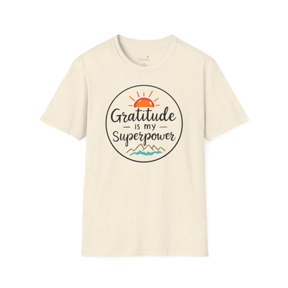 Gratitude Is My Superpower Unisex Softstyle Tee