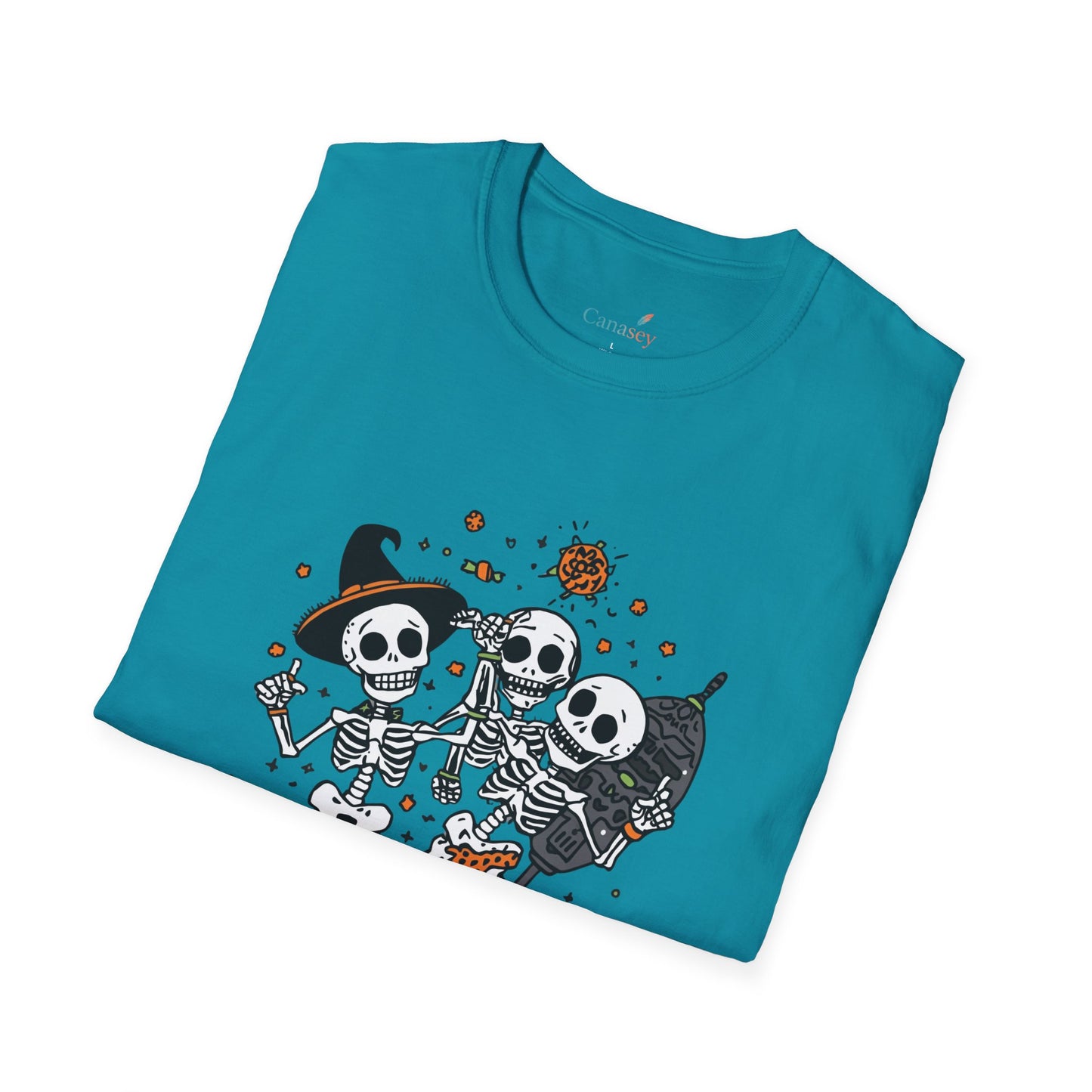 Bone to Be Wild Skeleton Halloween Shirt / Dancing Skeleton Party Tee