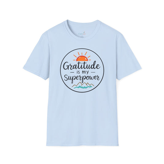 Gratitude Is My Superpower Unisex Softstyle Tee