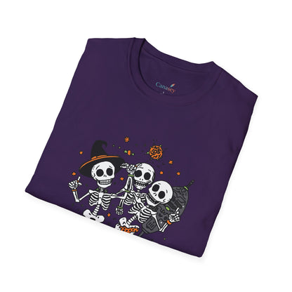 Bone to Be Wild Skeleton Halloween Shirt / Dancing Skeleton Party Tee