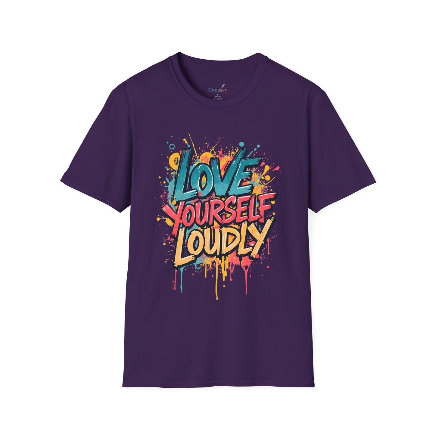Love Yourself Loudly Unisex Softstyle Self Love Tee