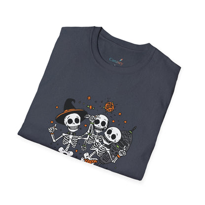 Bone to Be Wild Skeleton Halloween Shirt / Dancing Skeleton Party Tee